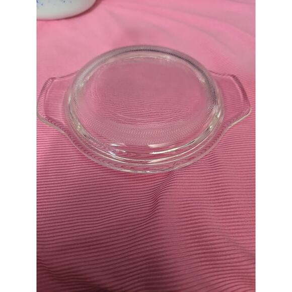 VTG Anchor Hocking Fire King 472 12oz Ovenware Blue Cornflower Casserole w Lid - Picture 5 of 8